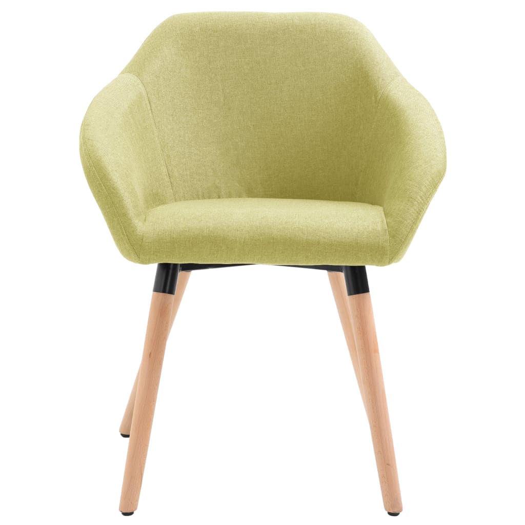 vidaXL spisebordsstole 6 stk. stof grøn