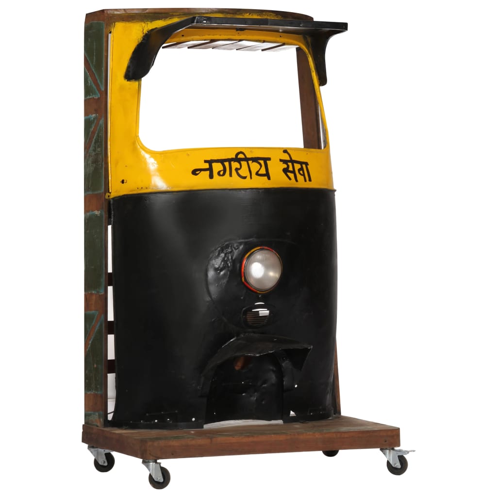 vidaXL rickshaw-vinskab 100x60x172 cm massivt genbrugstræ