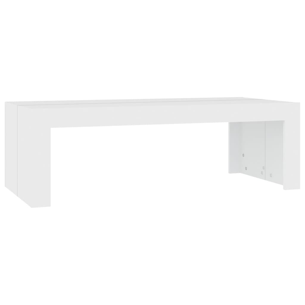 vidaXL sofabord 110x50x35 cm spånplade hvid