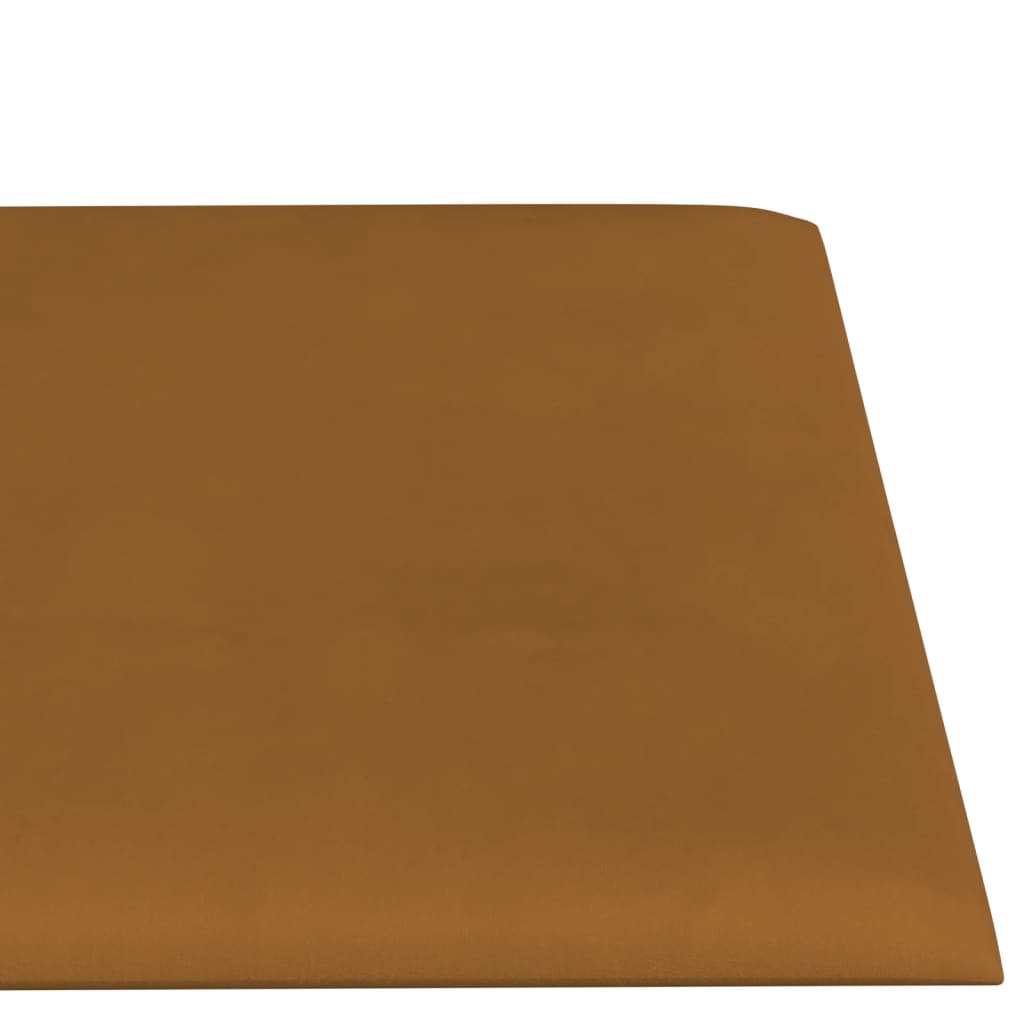 vidaXL vægpaneler 12 stk. 30x15 cm 0,54 m² fløjl brun