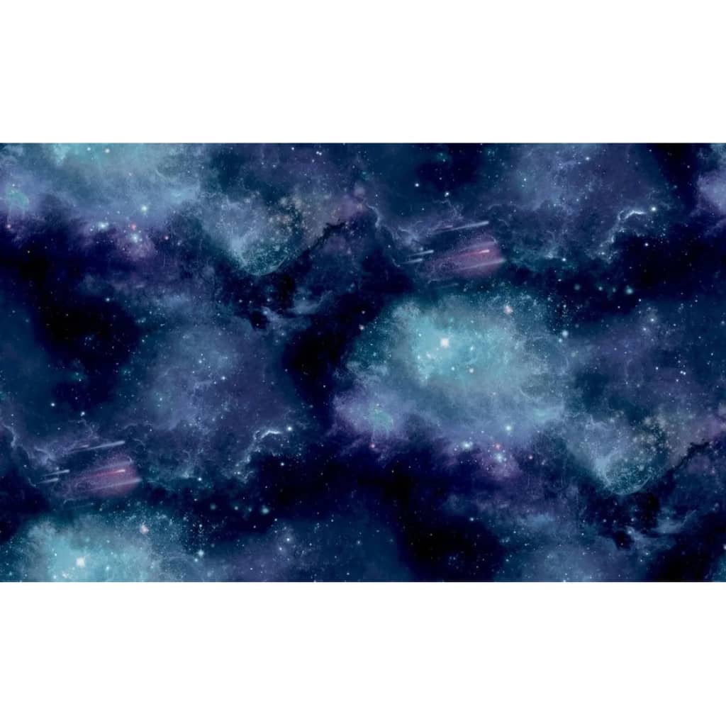 Noordwand tapet Good Vibes Galaxy with Stars sort og lilla