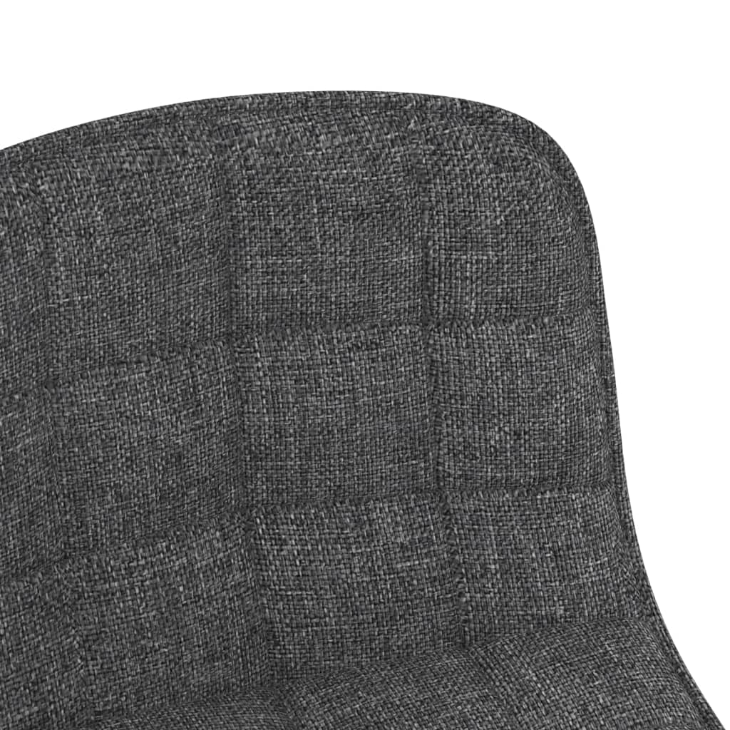 vidaXL drejelig spisebordsstol stof mørkegrå