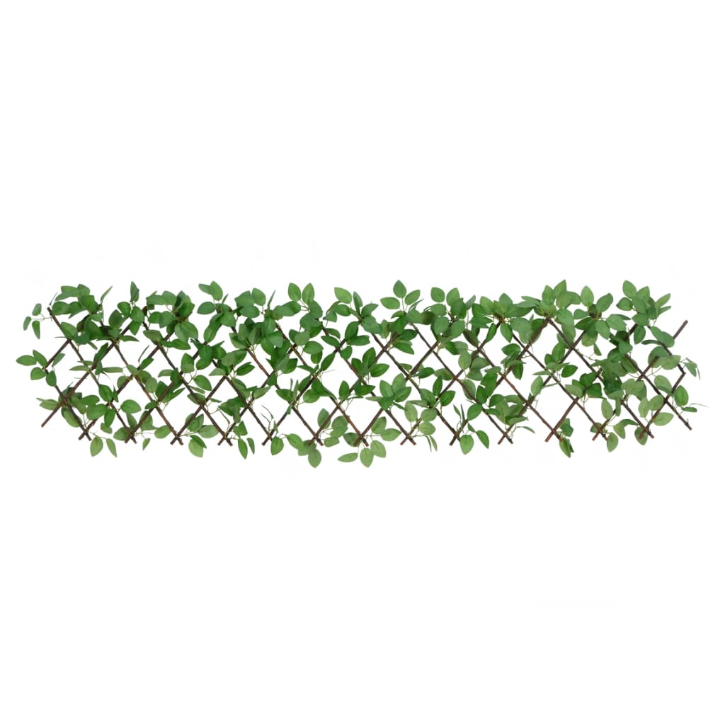 vidaXL espalierer med kunstig vedbend 5 stk. 180x30 cm udvidelig grøn