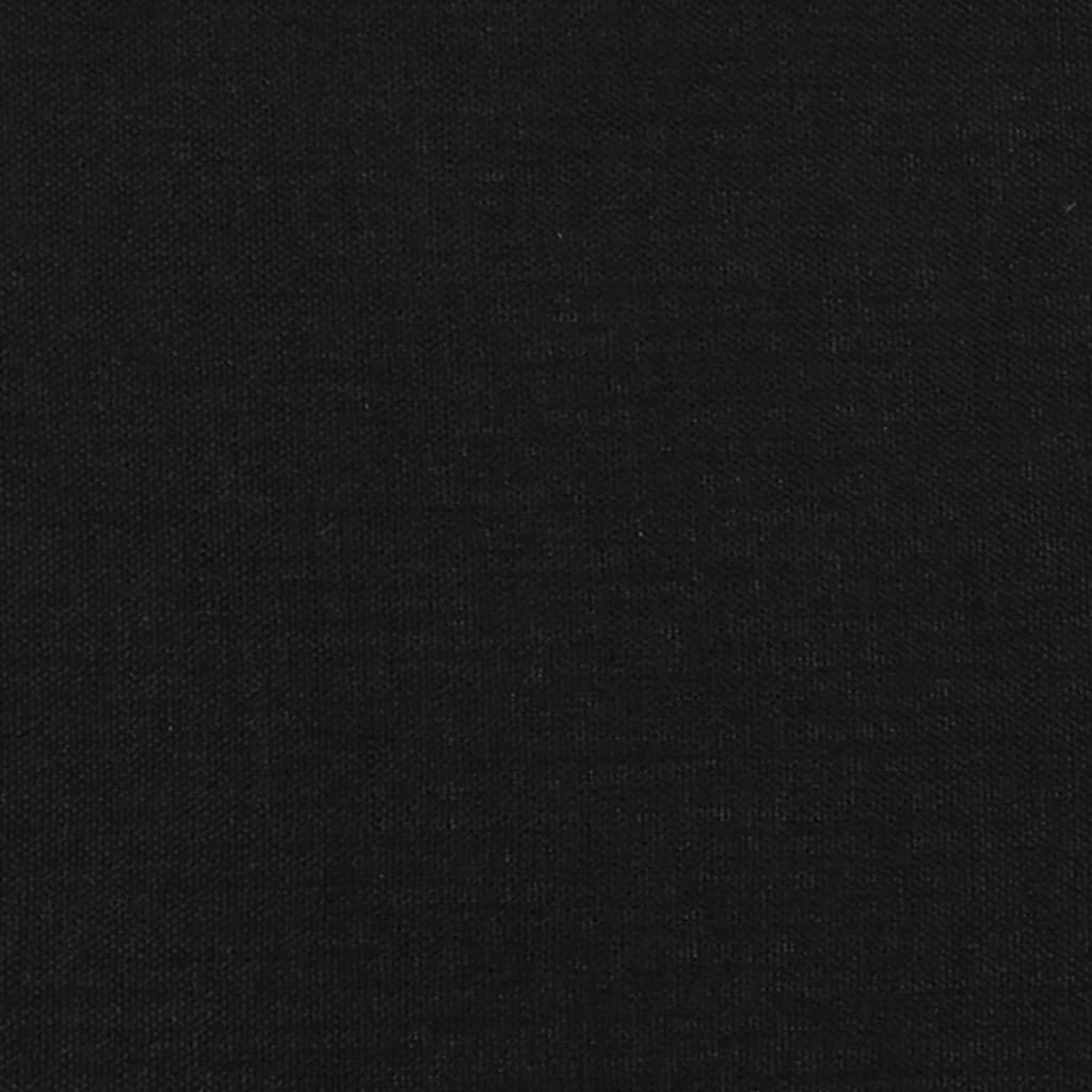 vidaXL sengeramme med sengegavl 90x200 cm kunstlæder sort