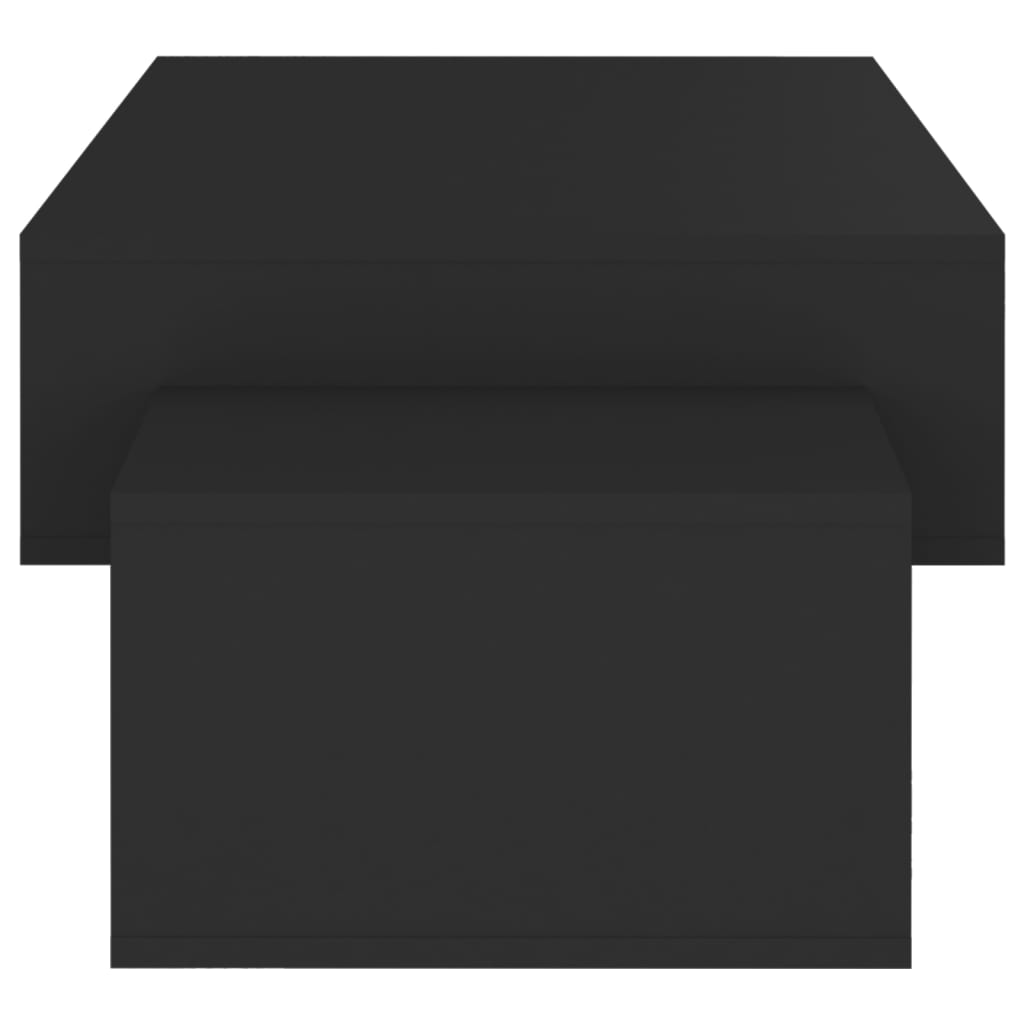 vidaXL sofabord 105x55x32 cm spånplade sort