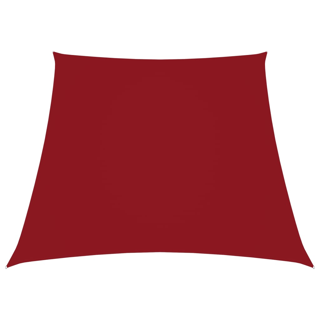 vidaXL solsejl 2/4x3 m trapezformet oxfordstof rød