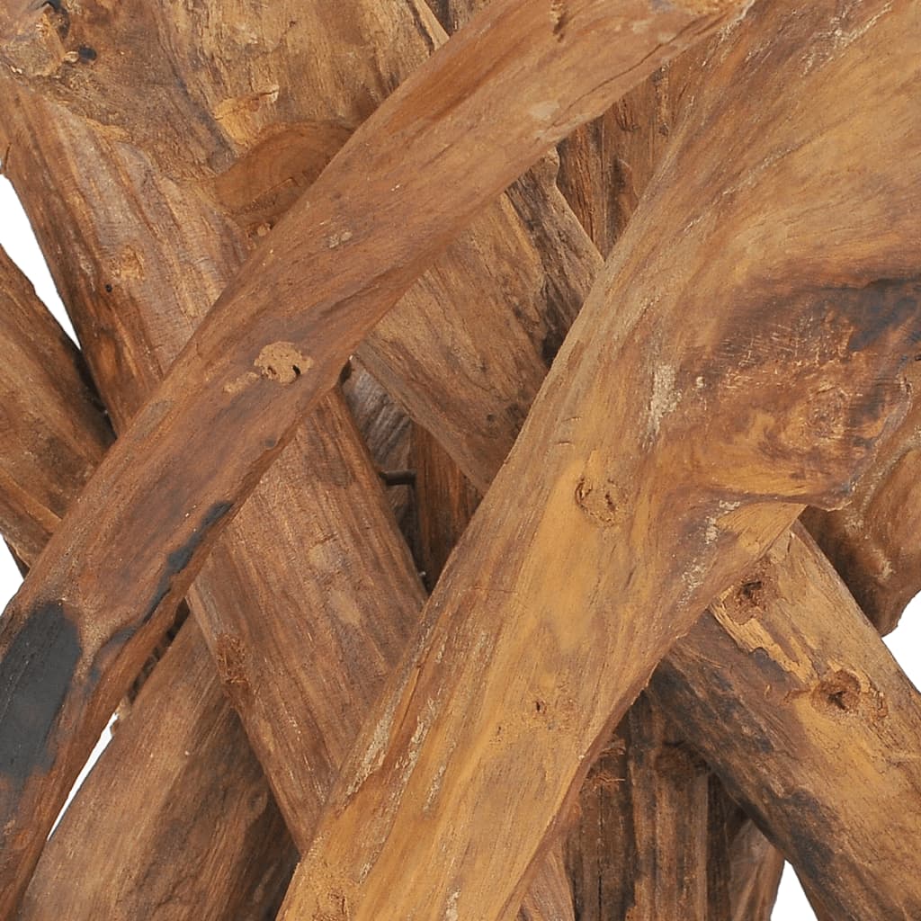 vidaXL sofabord i massivt teaktræ 60 cm