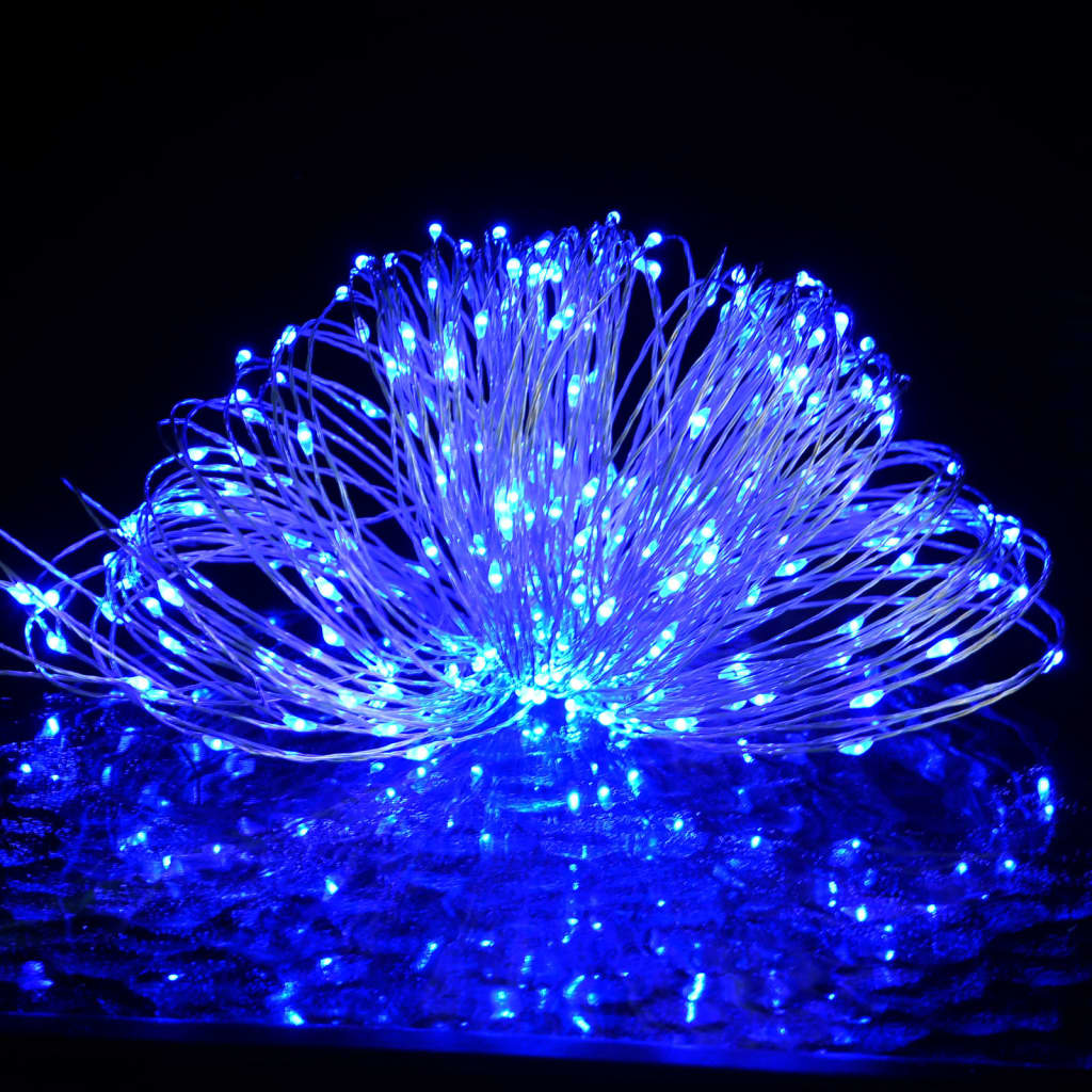 vidaXL LED-lyskæde med 150 LED'er 15 m PVC blå