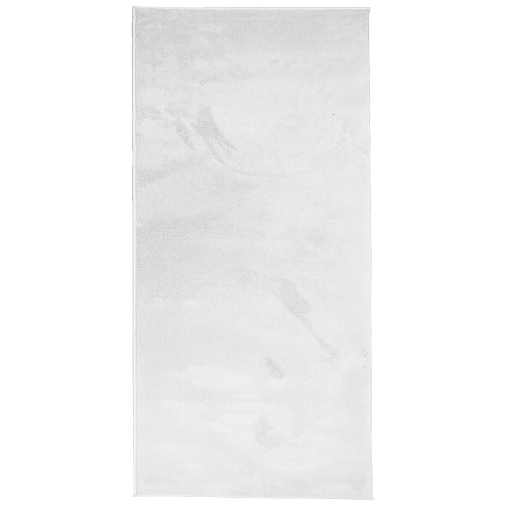 vidaXL gulvtæppe OVIEDO 100x200 cm kort luv grå