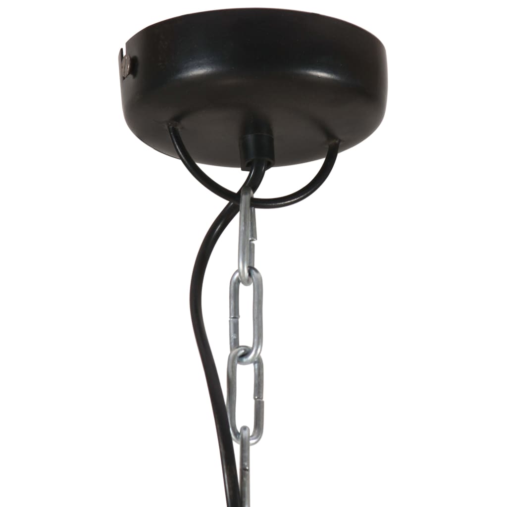 vidaXL industriel hængelampe 25 W rund 32 cm E27 mangotræ sort