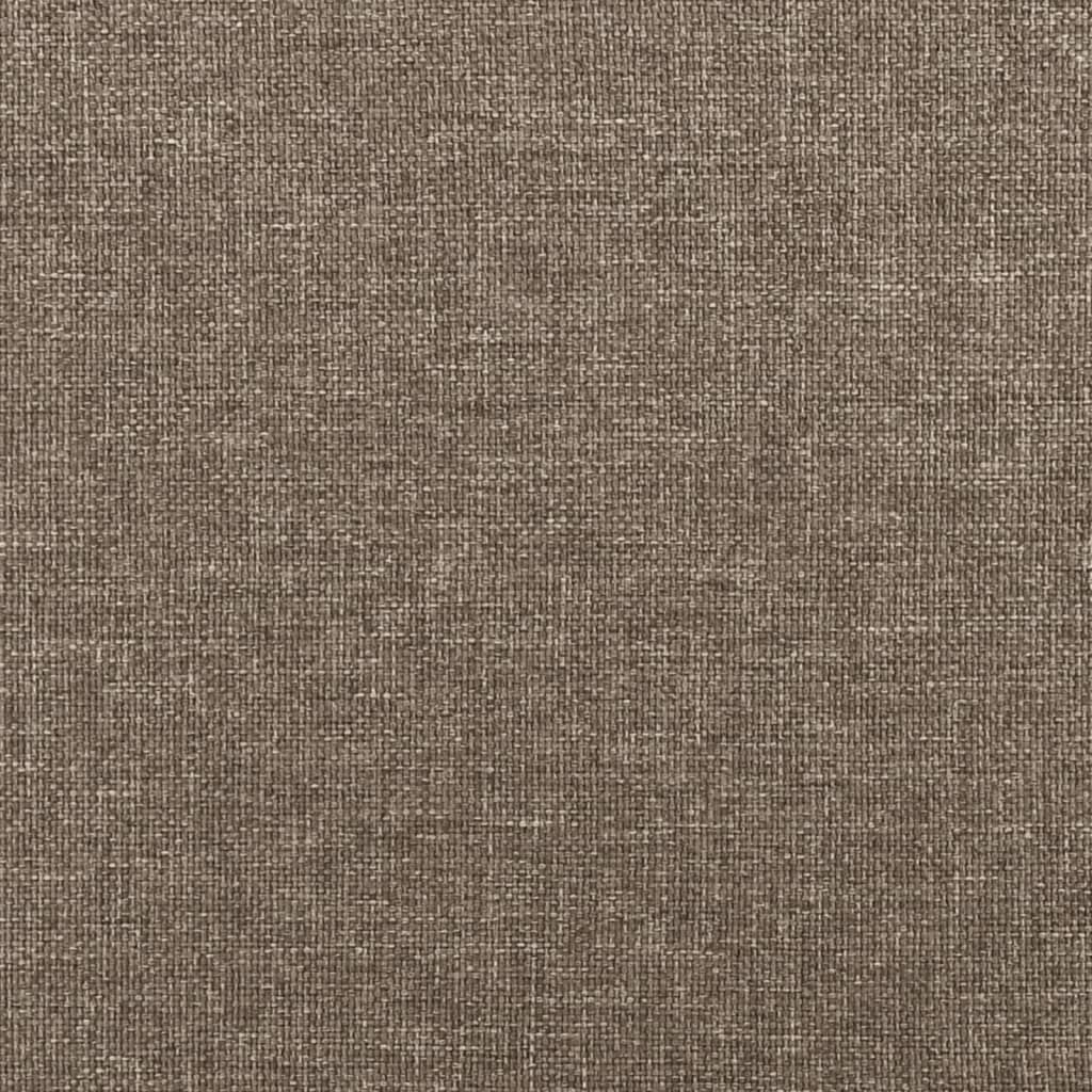 vidaXL springmadras med pocketfjedre 100x200x20 cm stof gråbrun