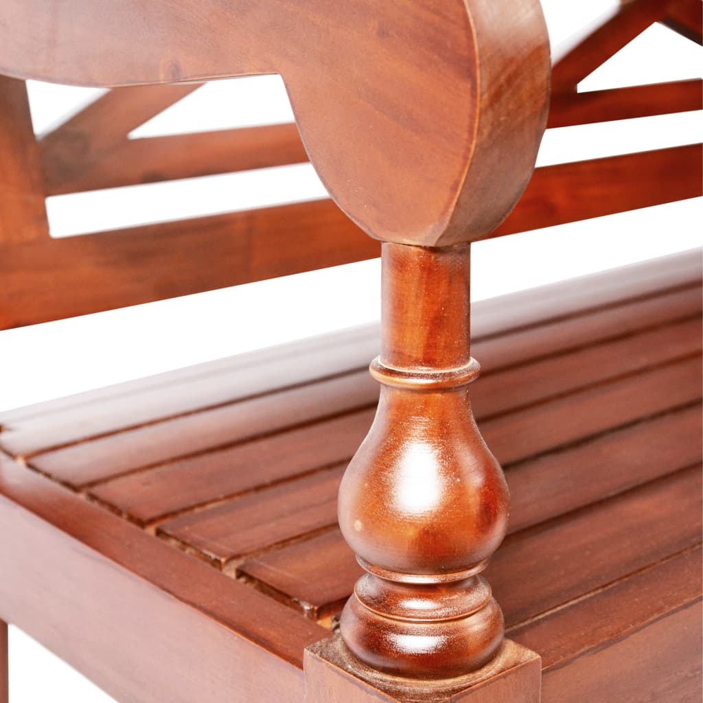 vidaXL Batavia-stole 2 stk. massivt mahognitræ mørkebrun