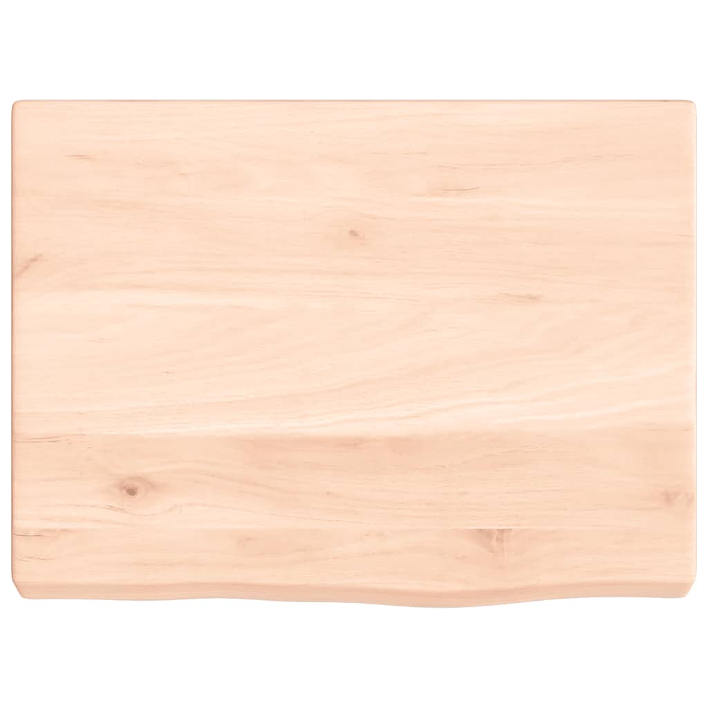 vidaXL bordplade til badeværelse 40x30x(2-4) cm massivt træ ubehandlet