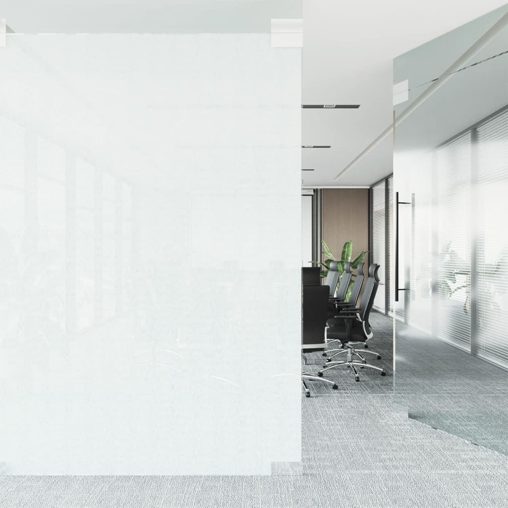 vidaXL vinduesfolie 45x1000 cm statisk PVC matteret transparent hvid