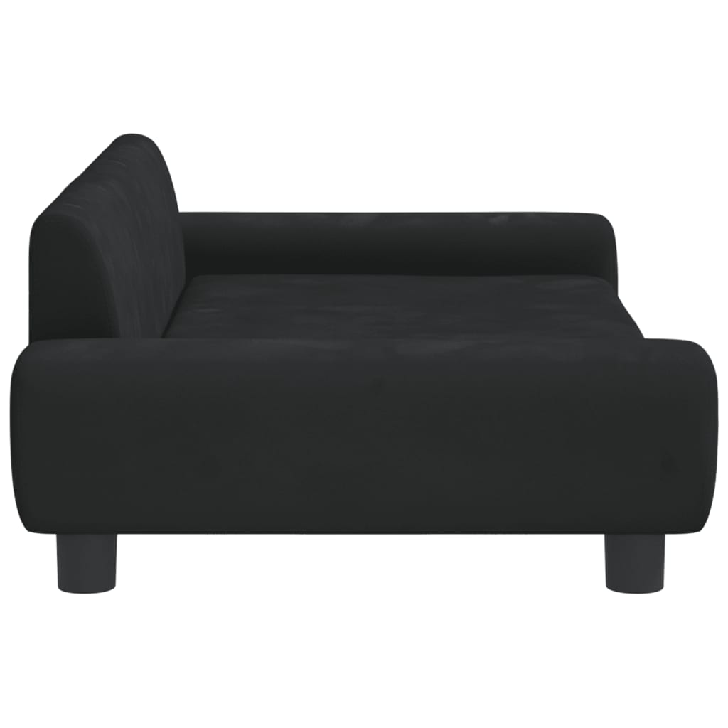 vidaXL sofa til børn 100x54x33 cm velour sort
