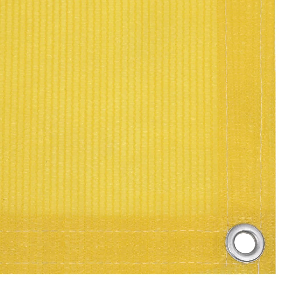vidaXL altanafskærmning 75x600 cm HDPE gul