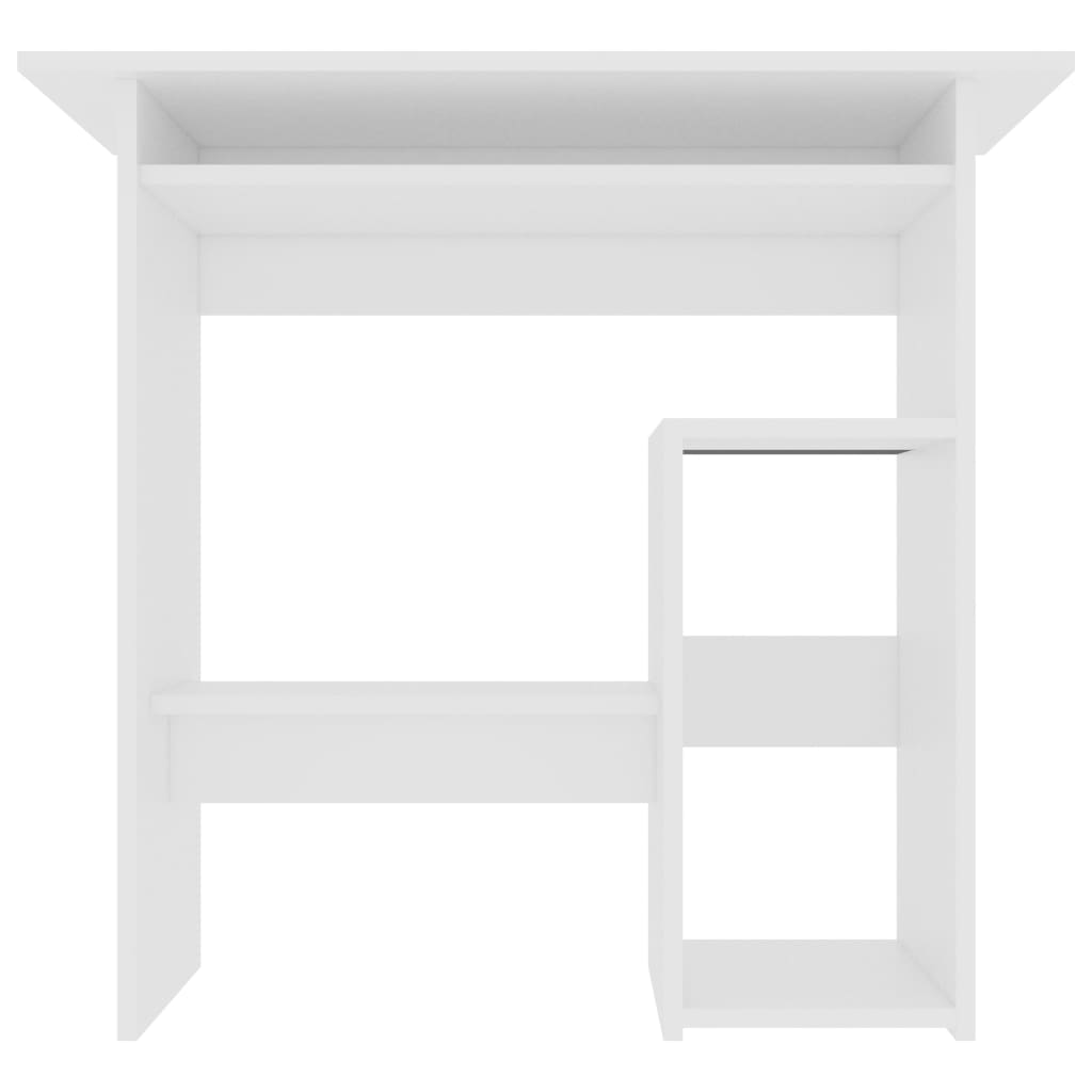 vidaXL skrivebord 80 x 45 x 74 cm spånplade hvid