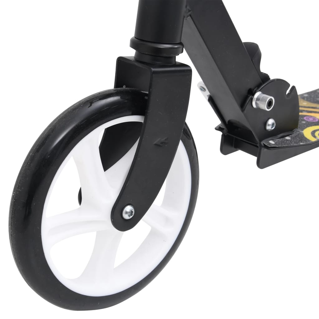 vidaXL 2-hjulet børneløbehjul med justerbart aluminiumsstyr gul