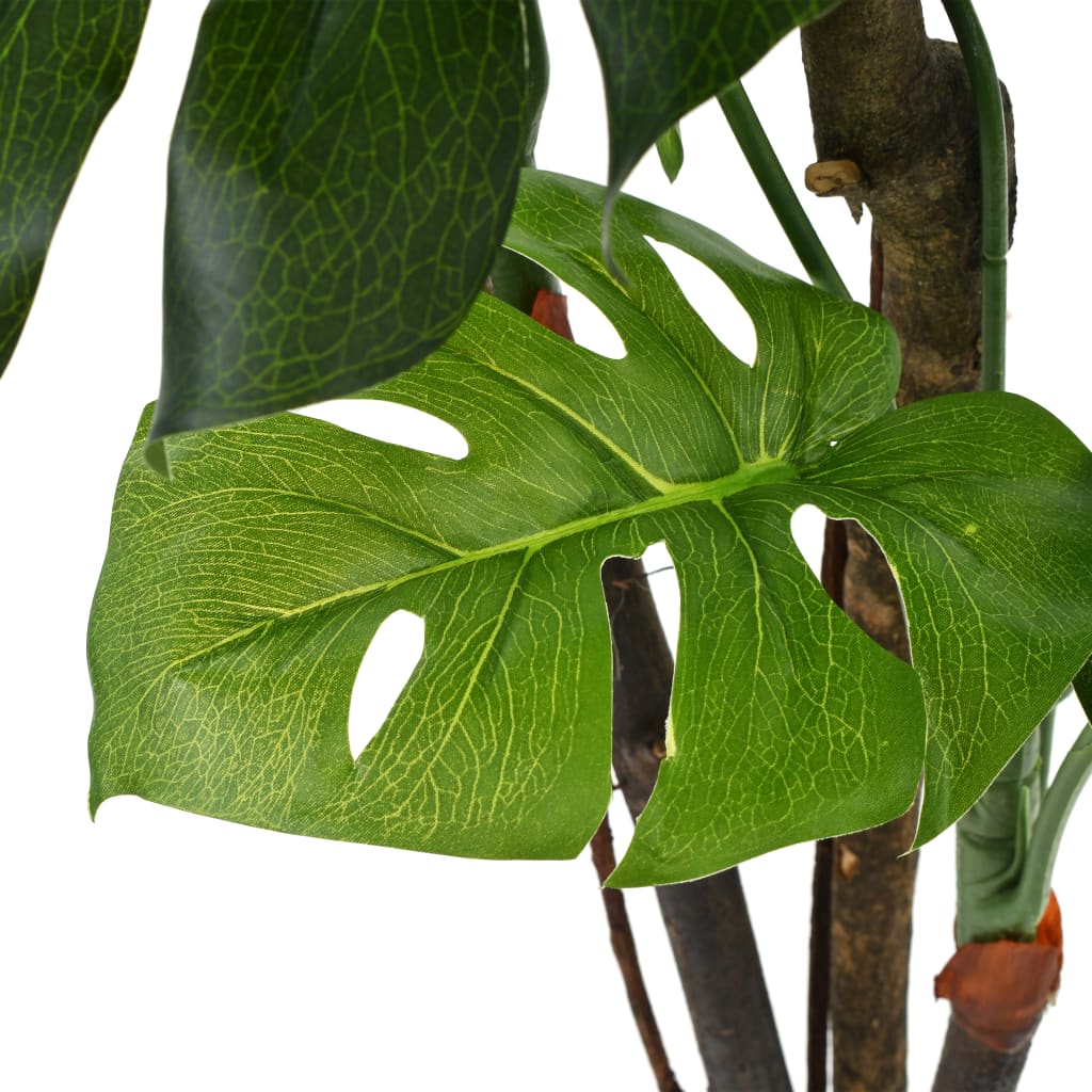vidaXL kunstig monstera-plante med krukke 130 cm grøn