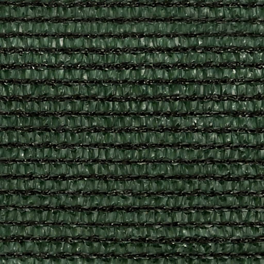 vidaXL solsejl 5x6x6 m 160 g/m² HDPE mørkegrøn