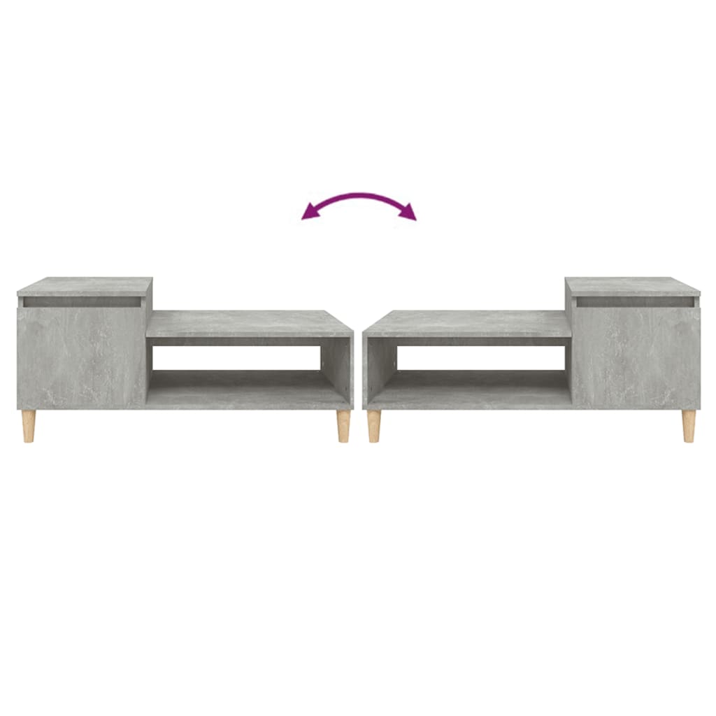 vidaXL sofabord 100x50x45 cm konstrueret træ betongrå