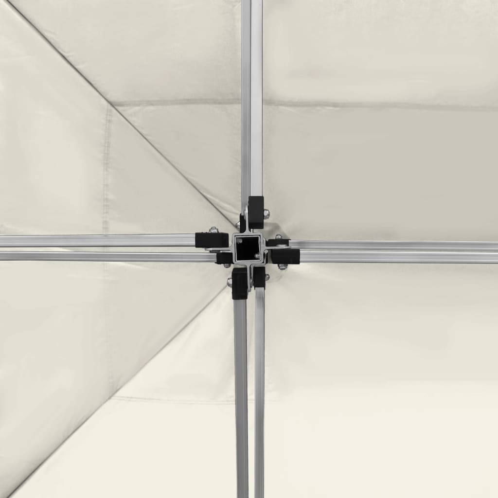 vidaXL foldbart festtelt aluminium 4,5 x 3 m cremefarvet