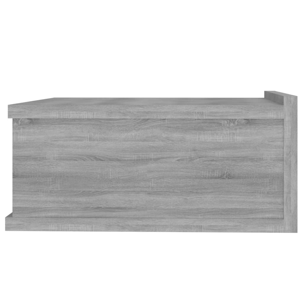 vidaXL væghængt natbord 40x30x15 cm konstrueret træ grå sonoma