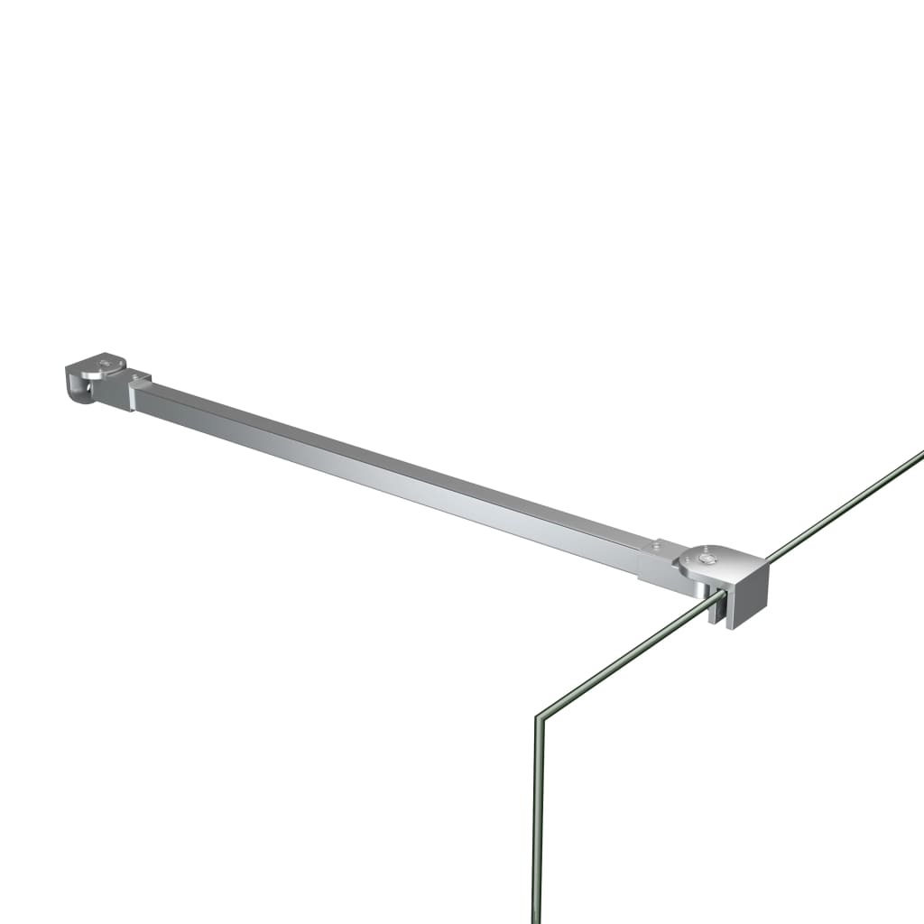vidaXL støttestang til brusevæg 47,5 cm rustfrit stål