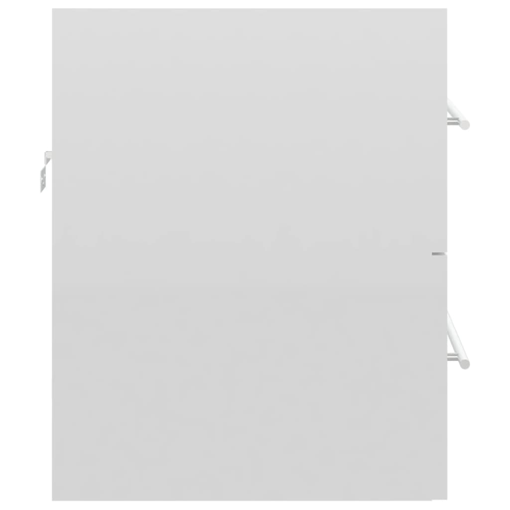 vidaXL vaskeskab 60x38,5x48 cm spånplade hvid højglans