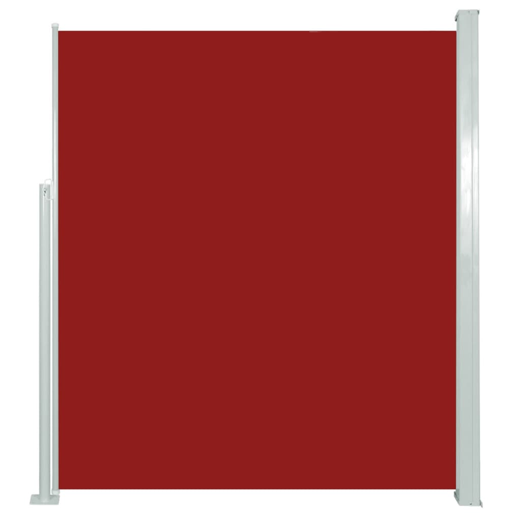 vidaXL sammenrullelig sidemarkise 160 x 500 cm rød