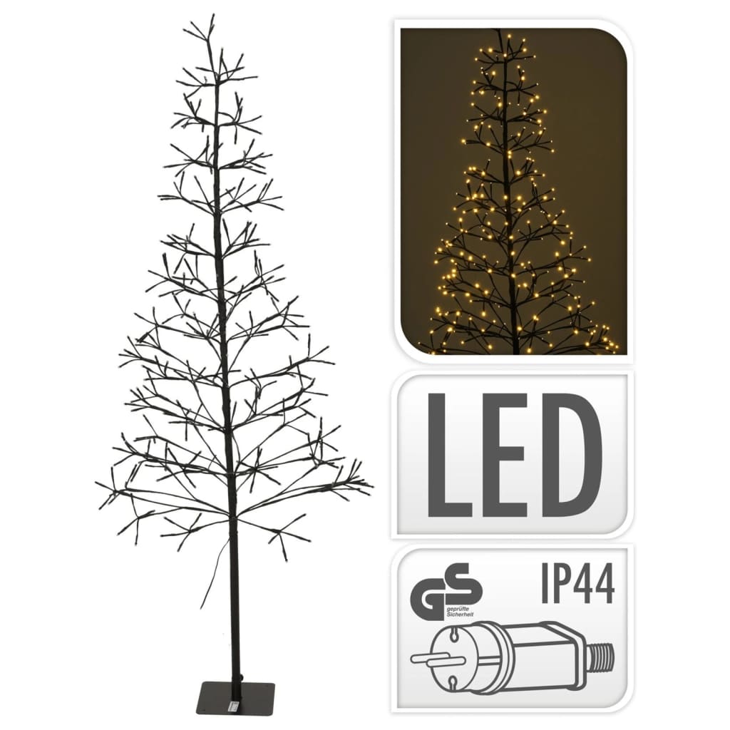 Ambiance juletræ med 280 LED'er 150 cm