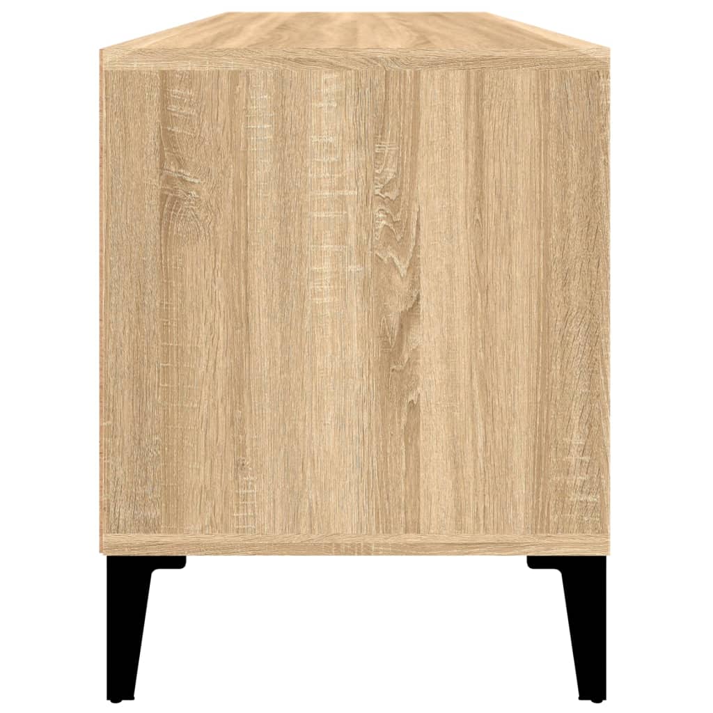 vidaXL tv-bord 100x34,5x44,5 cm konstrueret træ sonoma-eg
