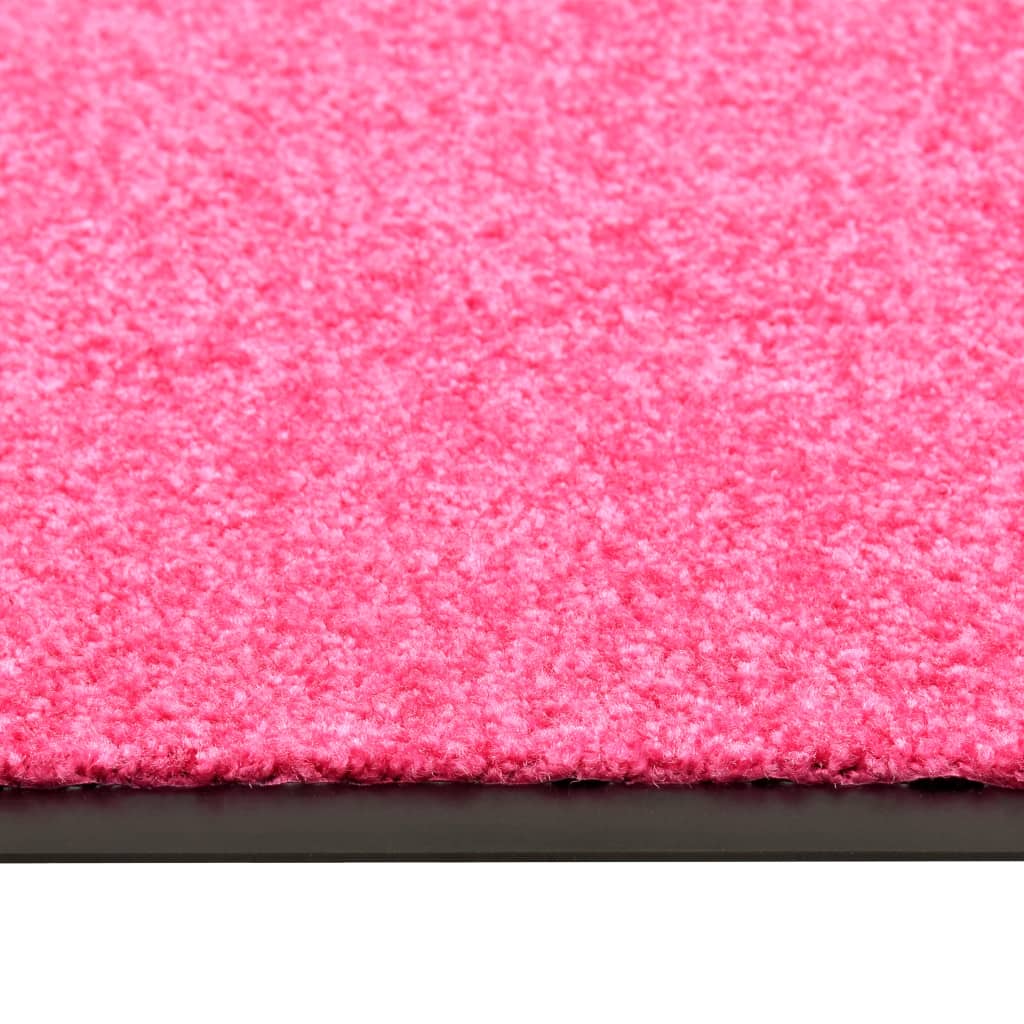 vidaXL vaskbar dørmåtte 60x180 cm pink