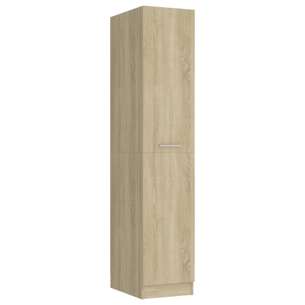 vidaXL udtræksskab 30x42,5x150 cm konstrueret træ sonoma-eg