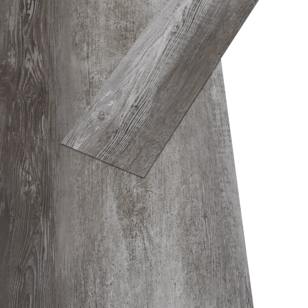 vidaXL ikke-selvklæbende gulvbrædder 4,46 m² 3 mm PVC stribet trælook