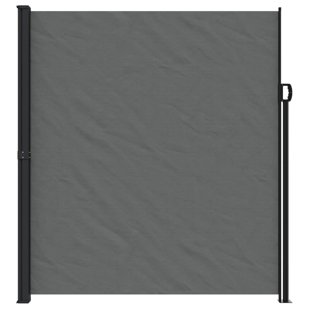vidaXL sidemarkise 220x500 cm sammenrullelig antracitgrå