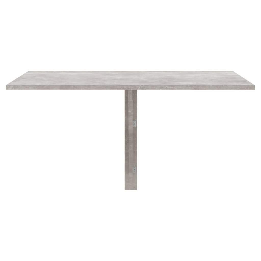 vidaXL væghængt klapbord 100x60x56 cm konstrueret træ betongrå