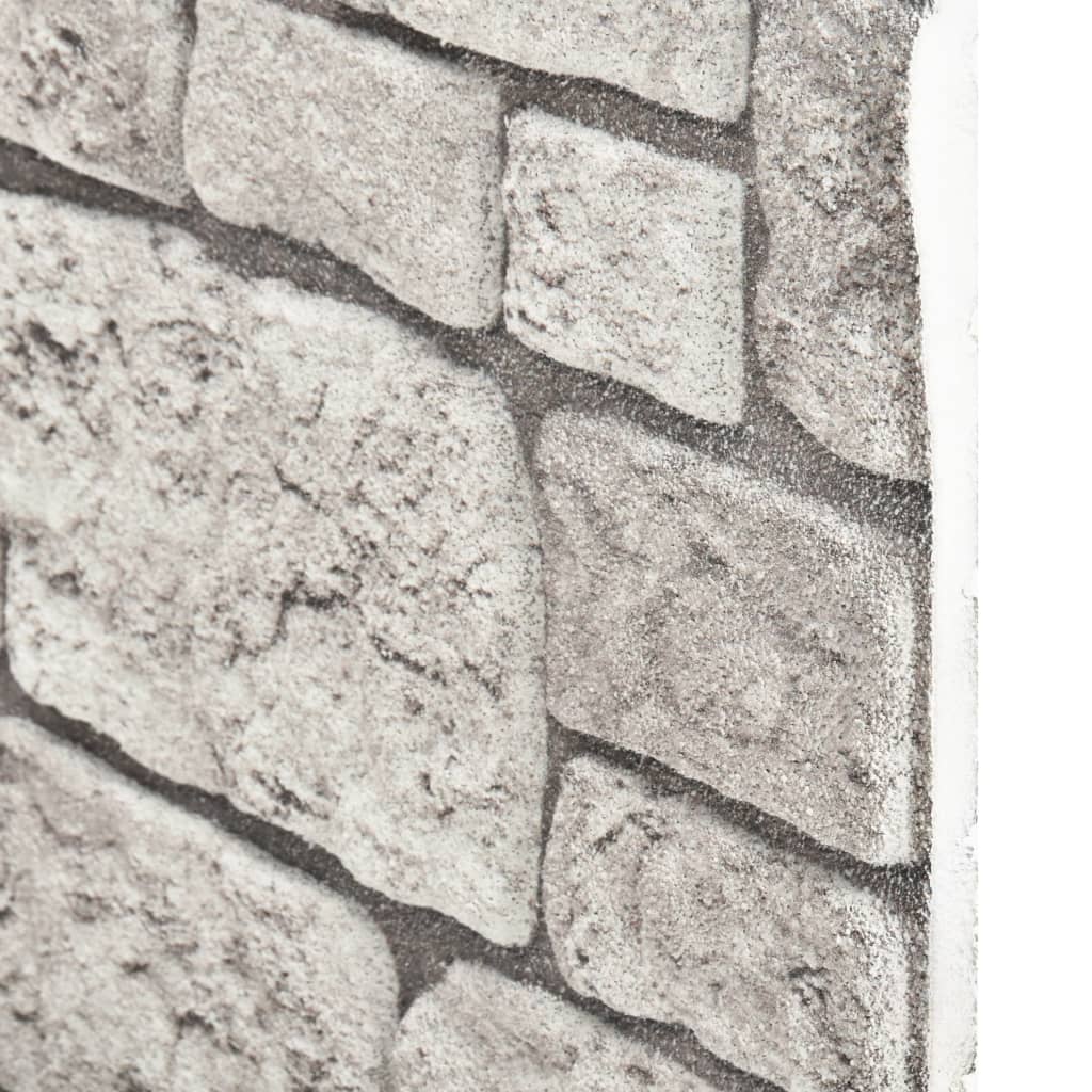 vidaXL 3D-vægpaneler 10 stk. EPS murstensdesign grå