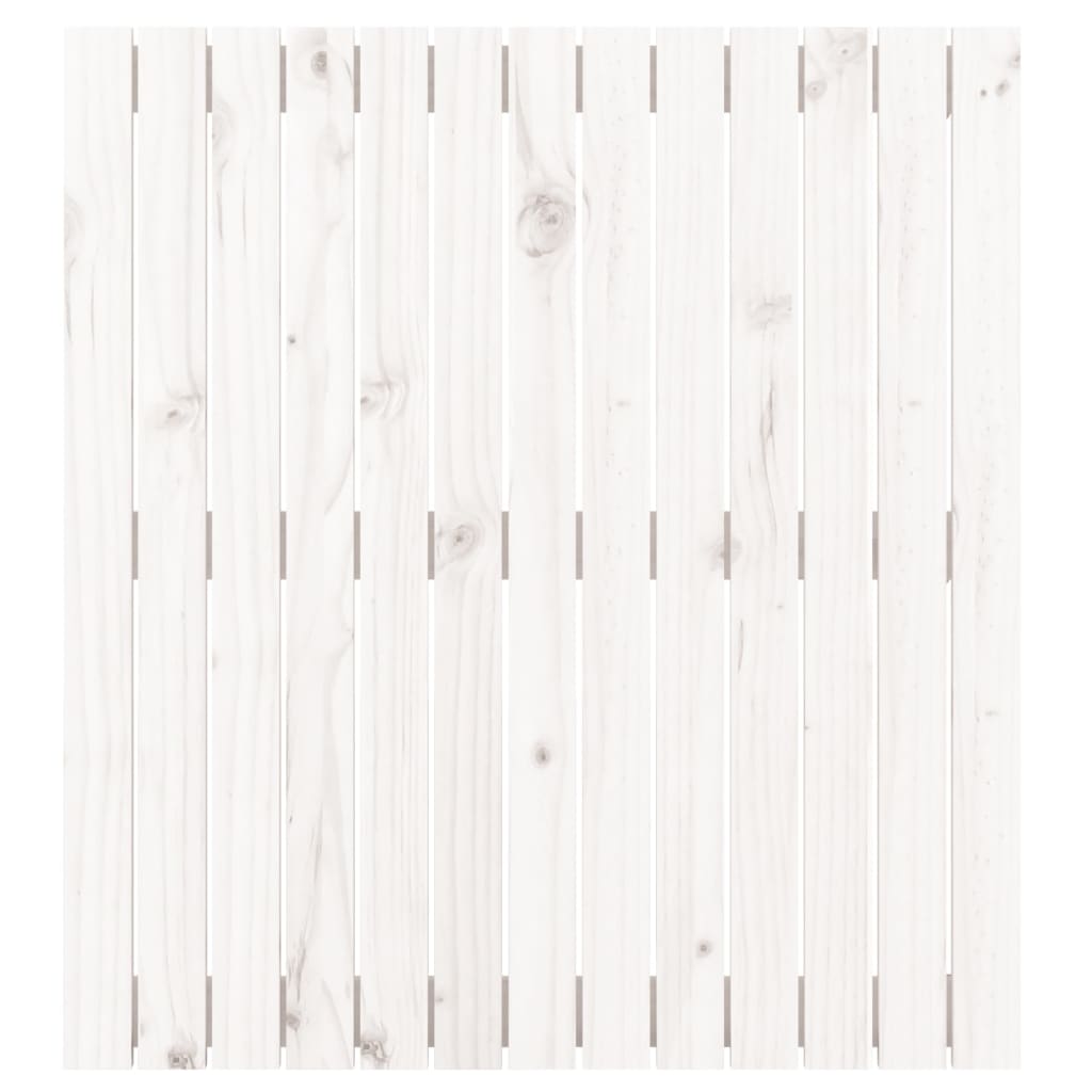 vidaXL sengegavl 82,5x3x90 cm massivt fyrretræ hvid