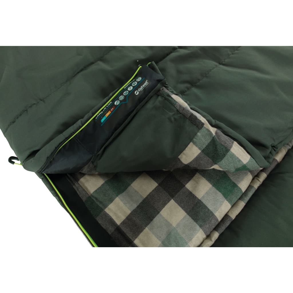Outwell dobbelt sovepose Camper Lux skovgrøn