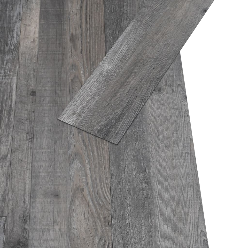 vidaXL selvklæbende gulvbrædder 4,46 m² 3 mm PVC industrielt træ