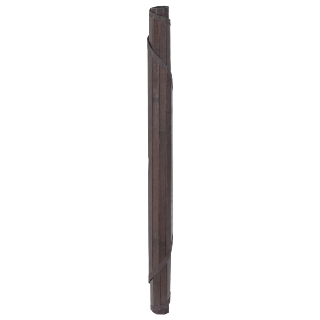 vidaXL vidaXL gulvtæppe 100 cm bambus mørkebrun
