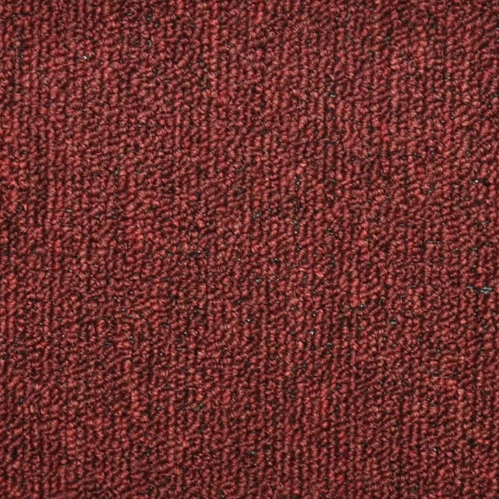 vidaXL trappemåtter 15 stk. 56x17x3 cm rød