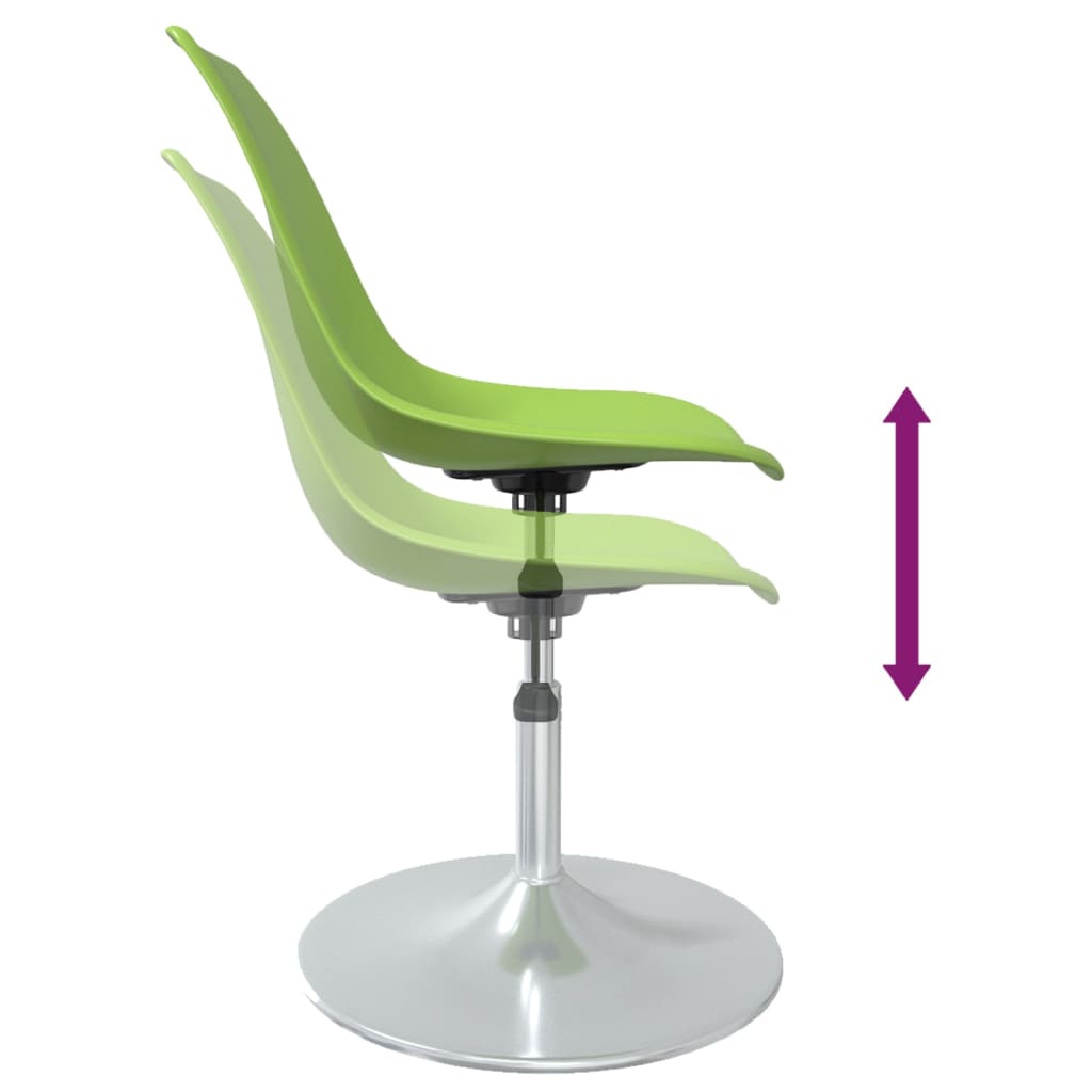 vidaXL drejelige spisebordsstole 4 stk. PP grøn