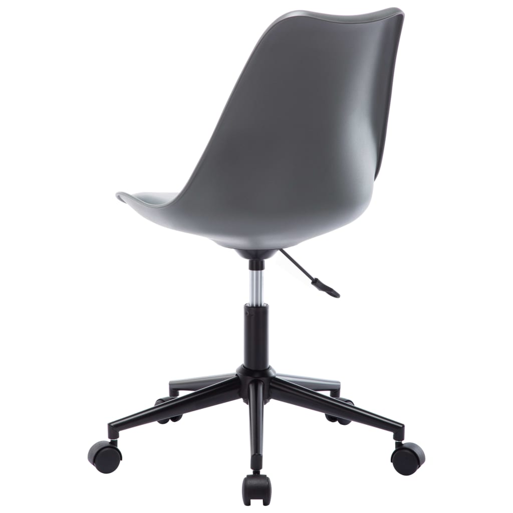 vidaXL drejelige spisebordsstole 4 stk. kunstlæder grå
