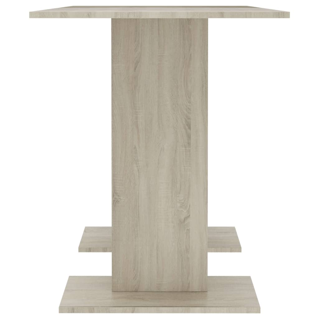 vidaXL spisebord 110x60x75 cm konstrueret træ sonoma-eg