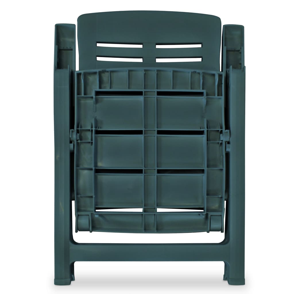 vidaXL havelænestole 4 stk. plastik grøn