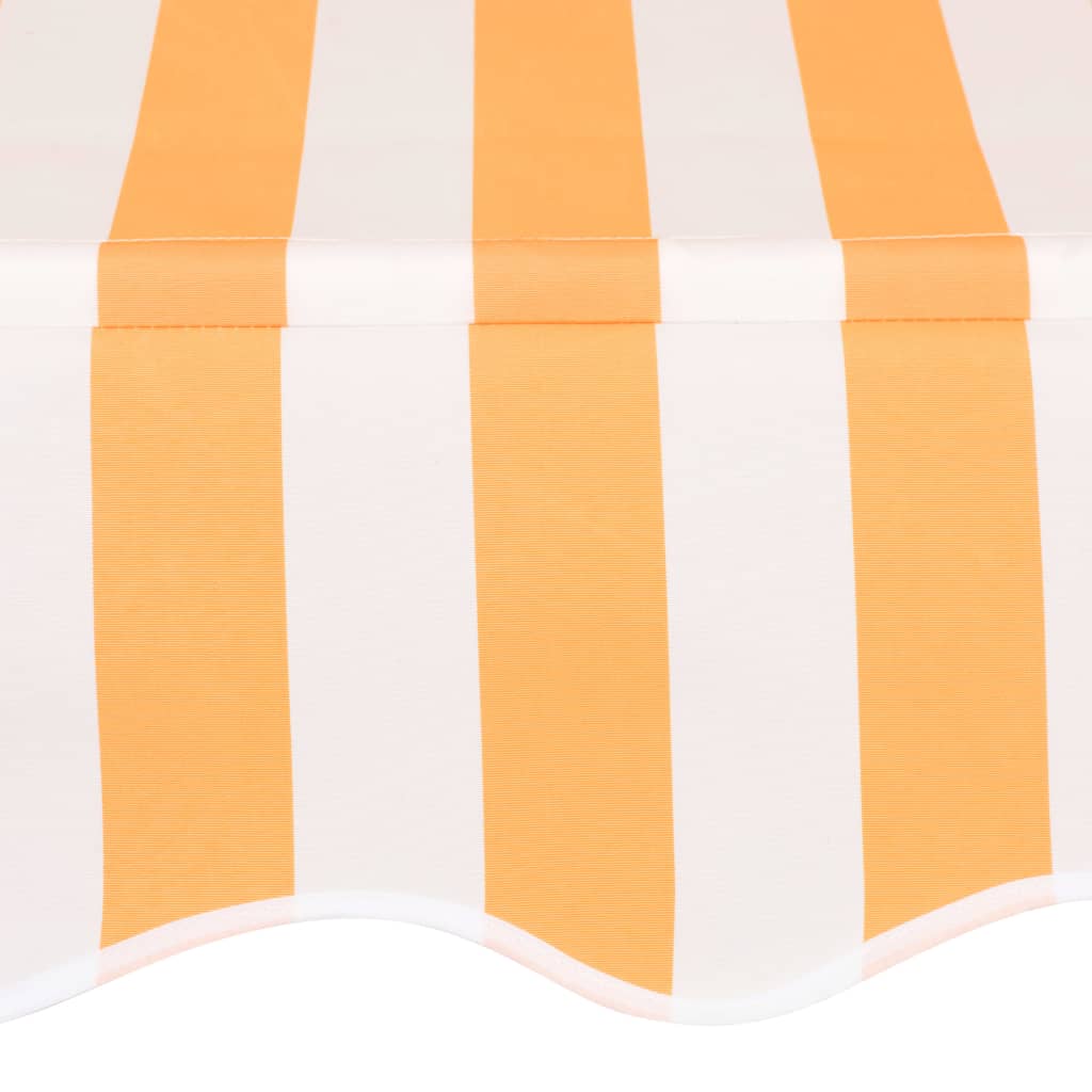 vidaXL foldemarkise manuel betjening 150 cm stribet orange og hvid