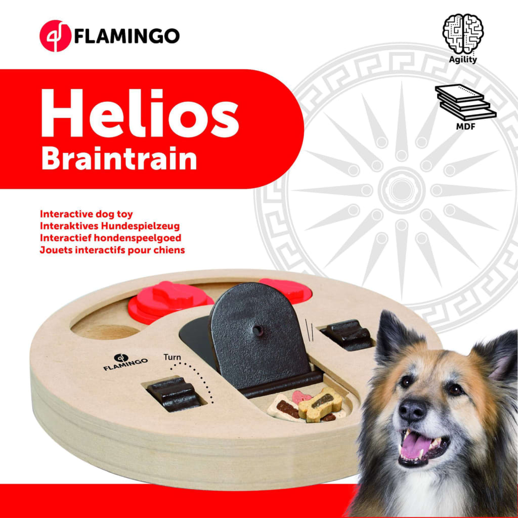 FLAMINGO legetøj til hjernetræning Helios 23 cm træ
