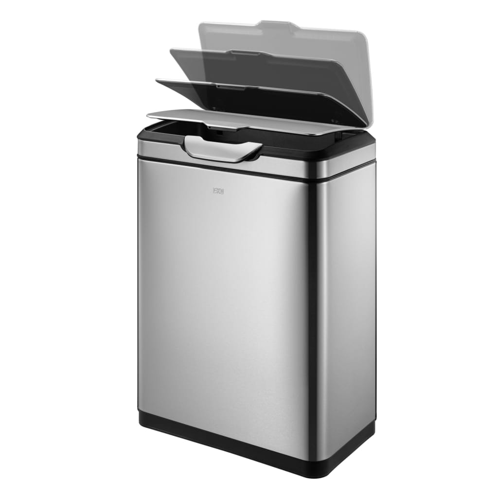 EKO affaldsspand Touch Bar Pro 2x20 l mat sølvfarvet